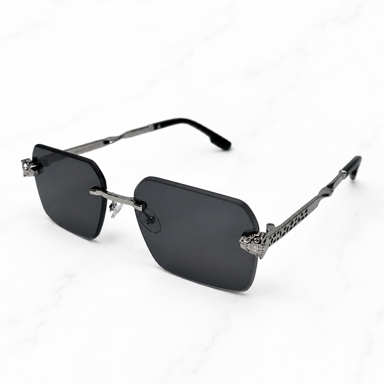 Cartier Eyewear Panther Black Silver