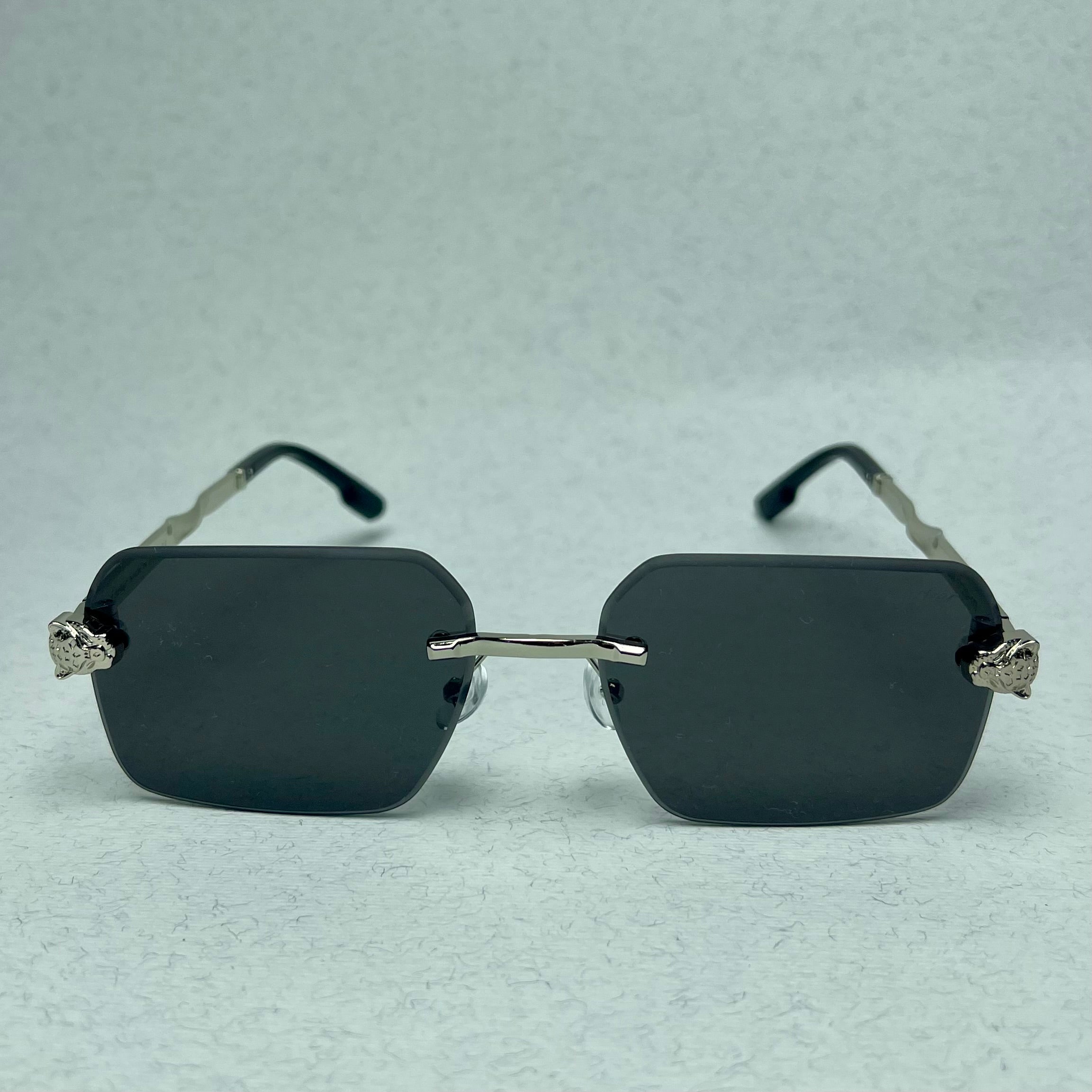 Cartier Eyewear Panther Black Silver