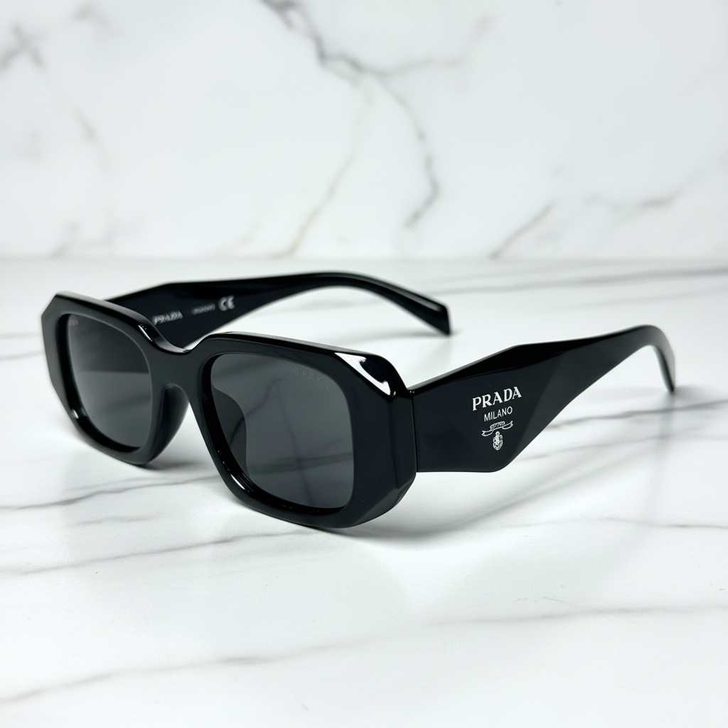 Prada Classic Black Silver  G-72