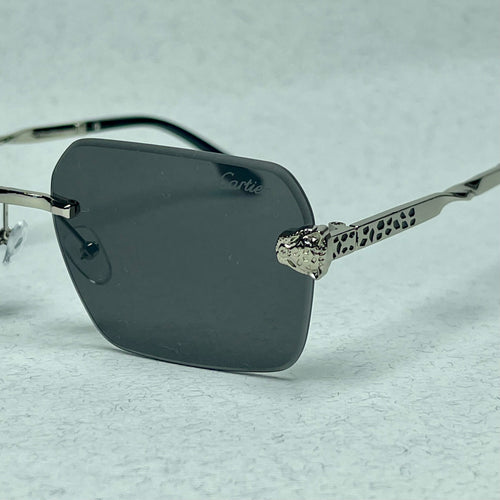 Cartier Eyewear Panther Black Silver