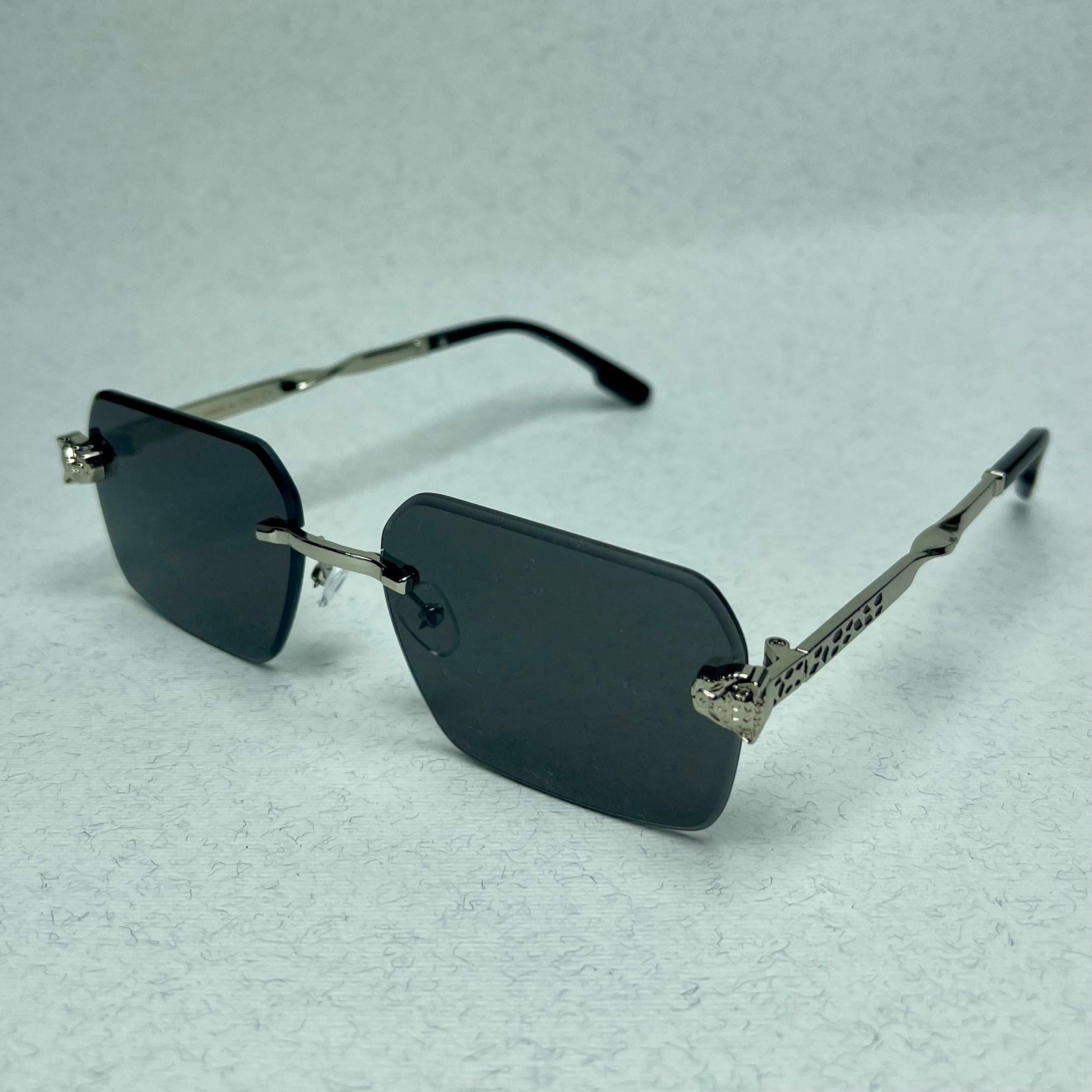 Cartier Eyewear Panther Black Silver