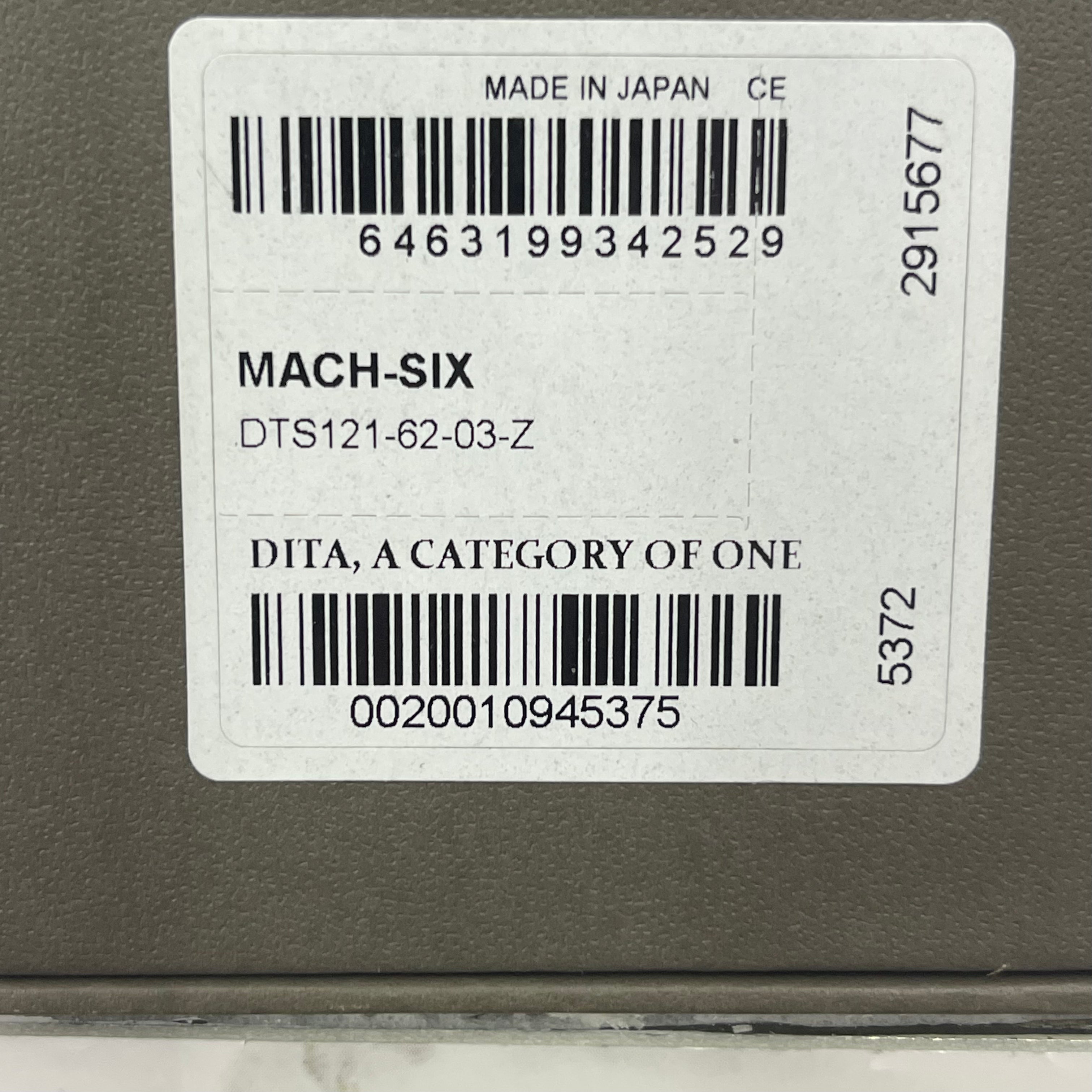 Dita Eyewear Mach Six DTS121-62-03-Z